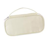 Astuccio per matite - Astuccio per matite con cerniera, astuccio per matite di grande capacità Astuccio per matite con manici Cancelleria Trousse per righello in gomma, Beige, se beskrivning, Unisex