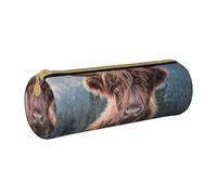 Astuccio per matite, Astuccio per penne Astuccio per matite portatile Astuccio in pelle Borse per cancelleria, Bellissimo bestiame delle Highland