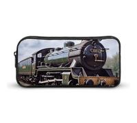 Astuccio per matite, astuccio stampato con locomotiva a vapore e treno 2, b