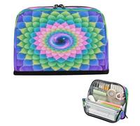 Astuccio per matite Borsa per il trucco di grande capacità Astuccio grande portapenne per studenti forniture scolastiche scala sirena fiore rosa viola cartucheras para mujer