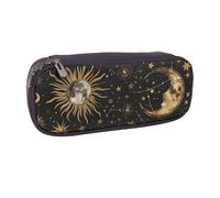 Astuccio per matite, cancelleria, trucchi, contanti, portamonete, Luna Sole Stelle 17, Taglia unica, Organizer per borse