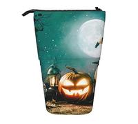 Astuccio per matite, carino astuccio in piedi, astuccio retrattile, borsa organizer per cancelleria Imagine sky and sea, Zucca di Halloween., Taglia unica, Ewfffd