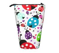 Astuccio per matite, carino astuccio in piedi, astuccio retrattile, borsa organizer per cancelleria Imagine sky and sea, Motivo floreale coccinella, Taglia unica, Ewfffd