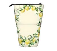 Astuccio per matite, carino astuccio in piedi, astuccio retrattile, borsa organizer per cancelleria Imagine sky and sea, Limone, Taglia unica, Ewfffd