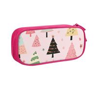 Astuccio per matite con albero colorato per ragazzi e ragazze, grande astuccio per penne con fiocco di neve di Natale, organizer per cancelleria da scrivania, astuccio per matite per scuola ufficio