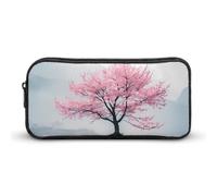Astuccio per matite con albero fiorito, grazioso astuccio per penne e cosmetici, organizer per viaggi e ufficio
