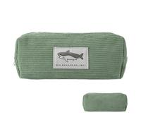 Astuccio per matite con animali, astuccio per ricami | astuccio per matite Shark di grande capacità | astuccio multiuso per matite, astuccio portatile con motivo animale, per viaggi, lavoro, verde