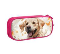 Astuccio per matite con cane che corre per ragazzi e ragazze, grazioso labrador, grande astuccio per penne da scrivania, organizer per cancelleria, astuccio per scuola e ufficio, borsa per il trucco