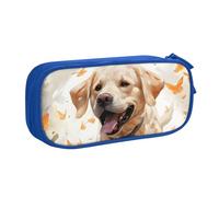 Astuccio per matite con cane che corre per ragazzi e ragazze, grazioso labrador, grande astuccio per penne da scrivania, organizer per cancelleria, astuccio per scuola e ufficio, borsa per il trucco