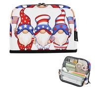 Astuccio per matite con cerniera Astuccio per matite Big Cute Gnomes USA 4 luglio Astuccio per matite carino astuccio per penne per ragazze essenziali cancelleria per bambini Rientro a scuola