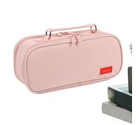 Astuccio per matite con cerniera - Borsa portatile grande capacità,Borsa per utensili d'arte Biblioteca Studio Casa Aula Ceramica Artigianato Esterno Scrivania, Rosa, Consulte la descripción, Vedere