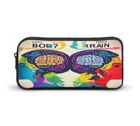 Astuccio per matite con cerniera estetica portatile con cerniera a scomparsa e destra e sinistra