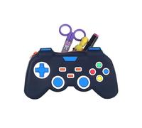 Astuccio per matite con controller di gioco - Astuccio per matite con controller di gioco, astuccio per matite di grande capacità | Borsa fresca degli effetti di scrivania del giocatore, organiz, blu