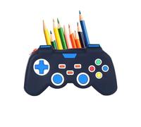 Astuccio per matite con controller per videogiochi, astuccio per la scuola, grande capacità, astuccio per cancelleria per bambini, adolescenti, studenti, materiale scolastico, Nero , Refer to