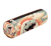 Astuccio per matite con dinosauri con montagna dei cartoni animati, per la scuola, per ragazze, ragazzi, adolescenti, donne