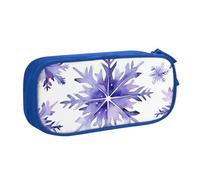 Astuccio per matite con fiocco di neve per ragazzi e ragazze, grande astuccio per penne da scrivania, organizer per cancelleria da scrivania, astuccio per matite per scuola e ufficio con cerniera