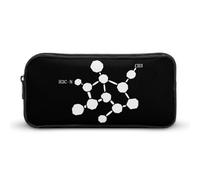 Astuccio per matite con formula molecola cocaina, grazioso astuccio per penne e cosmetici, organizer per viaggi e ufficio