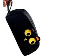 Astuccio per matite con gatto stagione scolastica 2025 di alta qualità, grande capacità, con inserti in rete, apertura superiore per un facile accesso, tasca laterale, cerniera in metallo