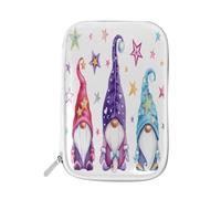 Astuccio per matite con gnomi magici ad acquerello, con stelle, astuccio natalizio con cerniera, astuccio da viaggio, organizer per cosmetici, per scuola, ragazze e ragazzi, Multi, Size：9(L)x5.5(W)