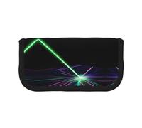 Astuccio per matite con luci laser, semplice astuccio estetico, astuccio portapenne per ufficio, Nero , Taglia unica, Organizer per borse