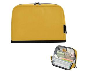 Astuccio per matite con motivo a verga d'oro, grande, con cerniera, astuccio per matite in aula, per ragazzi, stampa artistica per il ritorno a scuola, per adulti, forniture per ufficio