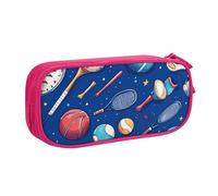 Astuccio per matite con palla sportiva, per ragazzi e ragazze, grande borsa per penne da basket, baseball, organizer per cancelleria da scrivania, astuccio per matite per scuola e ufficio, borsa per