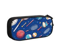 Astuccio per matite con palla sportiva, per ragazzi e ragazze, grande borsa per penne da basket, baseball, organizer per cancelleria da scrivania, astuccio per matite per scuola e ufficio, borsa per