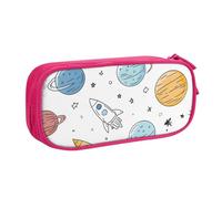 Astuccio per matite con pianeta spaziale e cartone animato, per ragazzi e ragazze, grande astuccio per penne e penne da scrivania, organizer per cancelleria, astuccio per scuola e ufficio, borsa per