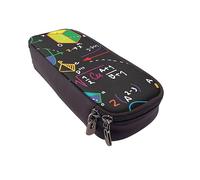 Astuccio per matite con sfondo rosa stampato, grande capacità, astuccio per matite semplice organizer per cancelleria per ufficio scatola da viaggio, Quiz di matematica, Taglia unica, Astuccio per