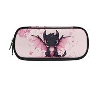 Astuccio per matite con simpatico drago per bambini, astuccio speciale, forniture per il giorno scolastico per studenti universitari, adolescenti, adulti, elementi essenziali da viaggio, Simpatico