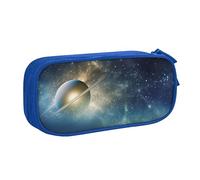 Astuccio per matite con stampa di galassia di notte stellata, astuccio per trucchi e gioielli, scatola portatile da viaggio per gioielli, nero, Blu, Taglia unica, Astuccio portamatite