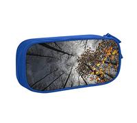 Astuccio per matite con stampa Sky Through The Tree, astuccio per trucchi e gioielli, portatile, da viaggio, nero, Blu, Taglia unica, Astuccio portamatite