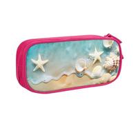 Astuccio per matite con stella marina Hawaii Beach per ragazzi e ragazze, grande astuccio per penne da scrivania organizer per cancelleria astuccio per scuola ufficio borsa per il trucco con cerniera
