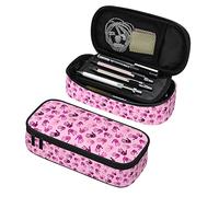 Astuccio per matite Consapevolezza del cancro al seno Astuccio per penna con nastro rosa Astuccio per matite di grande capacità Scatola per cancelleria Portapenne portatile Organizzatore da scrivani