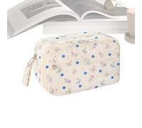 Astuccio per matite - cuscinetto estetico con cerniera organizzato, portapenne multicompartimento, per ragazze, adolescenti, ideale per aule, college, viaggi, artigianato, cosmetici, colori assortiti