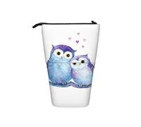 Astuccio per matite Cute Couple Gufo Bird Pen Supporto telescopico Supporto per cancelleria Custodia per scuola Forniture per studenti Artist Office Infermiera