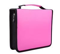 Astuccio Per Matite da 120 Slot Astuccio Per Penne con Cerniera di Grande Capacità Portamatite Multifunzionale Organizer Per Astuccio Pieghevole in Pelle PU(Rosa Rossa)