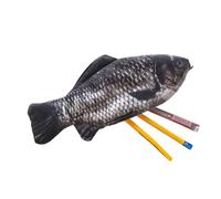 Astuccio per matite da pesca, realistico, a forma di , portapenne | Con cerniera Strano astuccio per ragazzi Bambini Trucco Fornitura di Ritorno a Scuola College Ufficio Cancelleria
