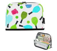 Astuccio per matite da pickleball paddle palline bianche astuccio con cerniera astuccio per matite grandi ragazzi borse per penne ragazze adolescenti cancelleria giapponese bambini rientro a scuola