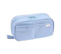 Astuccio per matite da scuola, organizer per penne portatile, impermeabile, con grande capacità, per studenti, bambini, ragazze, adolescenti, blu, Consulte la descripción, Vedere la descrizione