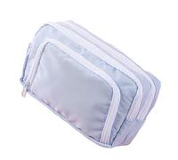 Astuccio per matite di grande capacità, ad alta capacità, portapenne, borsa per pennarelli, penne, articoli artistici, organizzatori per bambini, borsa per attrezzi da viaggio per trucco, Blu