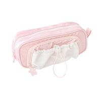 Astuccio per matite di grande capacità - Astuccio estetico con cerniera, portapenne per viaggio ufficio scuola bambini ragazze adolescenti, Rosa, Consulte la descripción, Vedere la descrizione