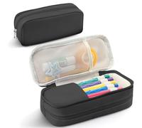 Astuccio per matite di grande capacità, astuccio porta pennarelli, organizer da scrivania, organizer per cancelleria, per forniture scolastiche, ufficio, viaggi, ufficio, università