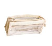 Astuccio per matite di grande capacità, astuccio trasparente, scatola per cartoni animati, 6 strati, forniture per ufficio scolastico, bianco