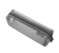 Astuccio per matite di grande capacità, astuccio trasparente, semplice materiale scolastico per studenti, semplice scatola portatile trasparente, Grigio