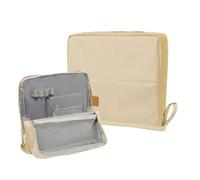 Astuccio per matite di grande capacità, borsa spaziosa per utensili - borsa multicolore impermeabile per arte scuola viaggio casa, beige, Consulte la descripción, Vedere la descrizione