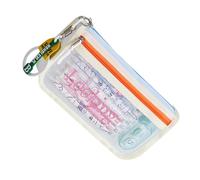 Astuccio per matite di grande capacità, con 2 scomparti, per riporre pennarelli, organizer per forniture artistiche portatili, borsa per trucchi da viaggio, robusta custodia in tela multiuso., Beige