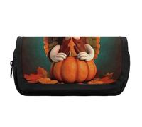 Astuccio per matite di grande capacità Happy Thanksgiving Turchia Astuccio per gli uomini Estetica Penna Bag Office Tool Organizer, Stile:, Taglia unica