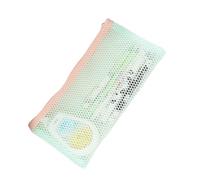 Astuccio per matite di grande capacità, in nylon, impermeabile, per ufficio scolastico, 22,5 x 12 cm, astuccio per studenti, Verde fluorescente, S10