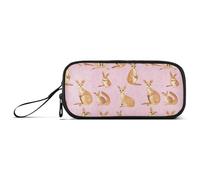 Astuccio per matite di grande capacità, per adolescenti, scuola preppy, portatile, divertente, canguro